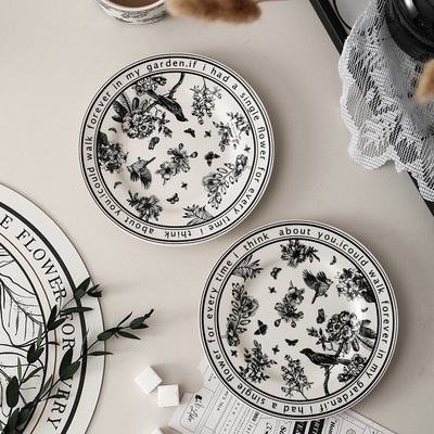 Xiao Xiangfeng Taza de café blanco y negro y plato combinado perfecto para deportes y juegos