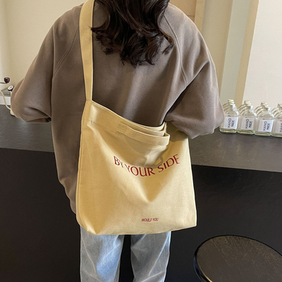 Bolsa de cuerpo cruzado de lona americana retro de gran capacidad para la agricultura