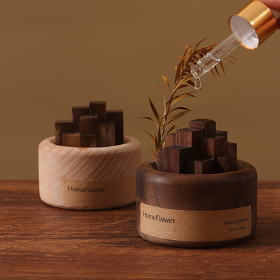 Aromaterapia personalizada Aceite esencial de madera de fragancia expandida con impresión a color