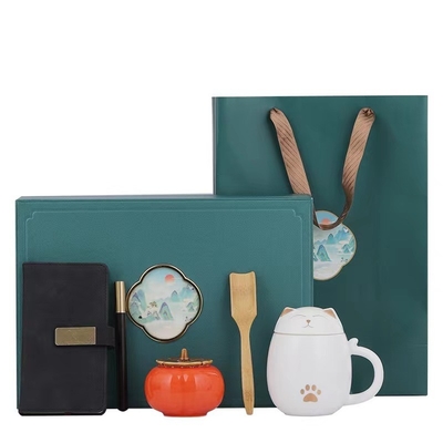 Aumenta la moral del equipo con nuestro conjunto de regalos de Pascua Taza de oficina de cerámica y recuerdo atmosférico