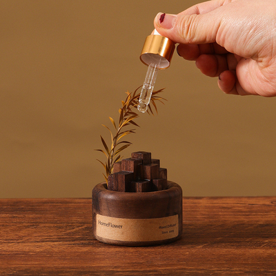 Aromaterapia personalizada Aceite esencial de madera de fragancia expandida con impresión a color