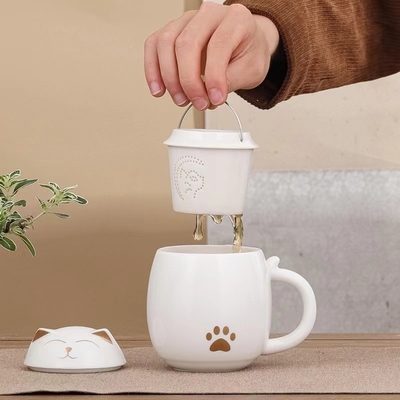 Aumenta la moral del equipo con nuestro conjunto de regalos de Pascua Taza de oficina de cerámica y recuerdo atmosférico