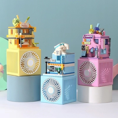 Impresión a color para gráficos 1 color masculino USB pequeño ventilador creativo ventilador de juguete para niños