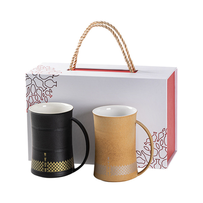 Guofeng Cerámica combinación de tazas de agua Técnicas de impresión de logotipo del cliente para gráficos
