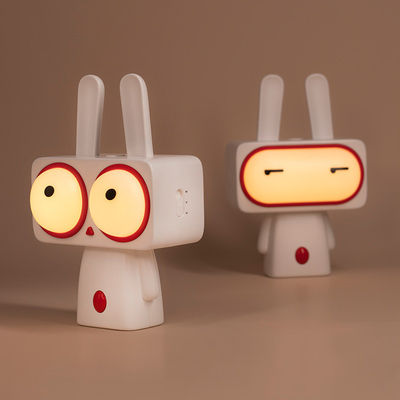 Bobi Conejo Dormido Luz Nocturna Personalizada Luz de Escritorio de dibujos animados para el Día de los Inocentes