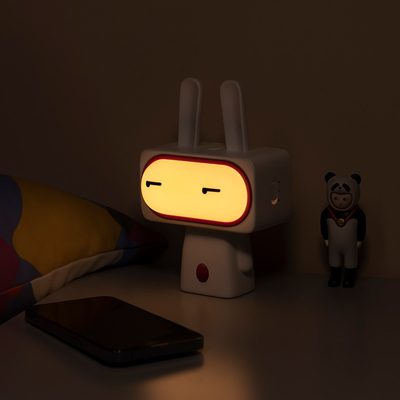Bobi Conejo Dormido Luz Nocturna Personalizada Luz de Escritorio de dibujos animados para el Día de los Inocentes