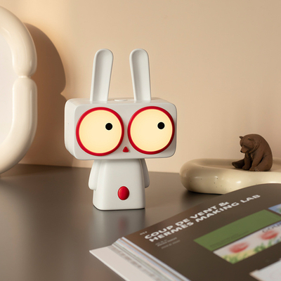 Bobi Conejo Dormido Luz Nocturna Personalizada Luz de Escritorio de dibujos animados para el Día de los Inocentes