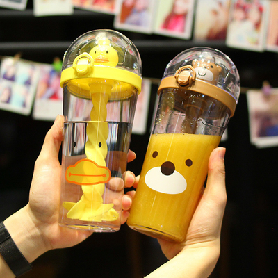 2 gráficos en color Copa de paja de pato amarillo perfecto regalo para clientes de agencias de viajes