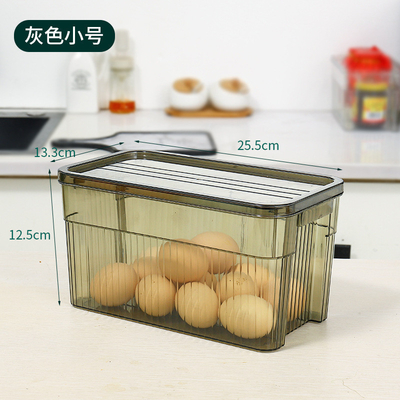 Almacenamiento apilable para verduras y frutas en refrigerador transparente de lujo