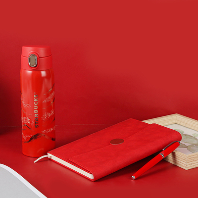 -Sueño elegante Taza aislada 450ml Cuaderno de escritura Una pluma imprescindible para deportes y juegos