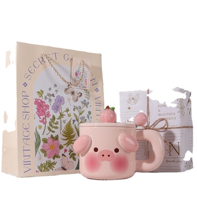 Taza de cerámica con tapa Sorprende a tu mejor amiga en su cumpleaños