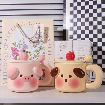 Taza de cerámica con tapa Sorprende a tu mejor amiga en su cumpleaños