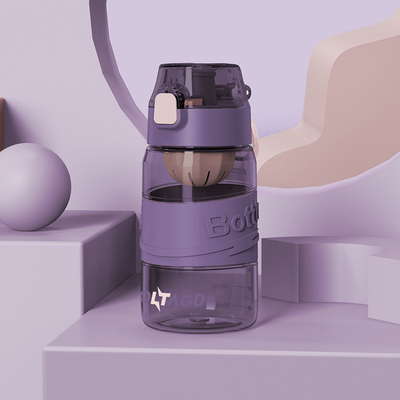 Botella de agua de fitness de 500 ml Diseño portátil y anticaídas Ideal para actividades de empresa