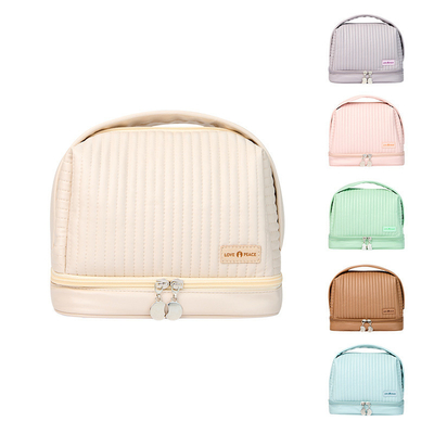 Productos de oficina Separación seca y húmeda Bolsa cosmética en color dulce para la forma personalizada