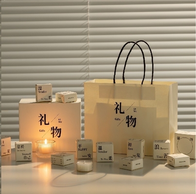 Agencia de viajes dirigida a velas blancas de aromaterapia caja de regalos mini velas para interiores