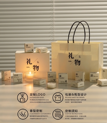 Agencia de viajes dirigida a velas blancas de aromaterapia caja de regalos mini velas para interiores