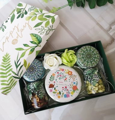 La caja de regalo de té de flores favorita de la agencia de viajes de la serie de bosques de regalo de mano para festivales