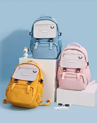 Aihua Shiqing Mochila de estilo japonés coreano de gran capacidad Anti-espuma Colisión de color Bolsa de ordenador Regalo de entrada