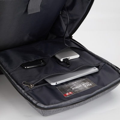 Novedad Regalos Científicos Partition Almacenamiento Mochila de negocios con manga y barra de tira
