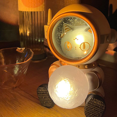 Graduación Gato Astronauta Decoración para el Espacio Miau atmósfera Festival de Luz Regalo