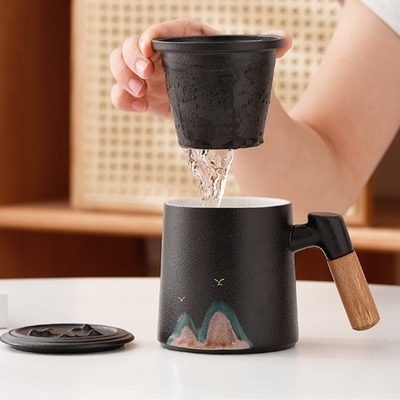 Creative Qianli Jiangshan Office Cup Set Regalos de novedad perfectos para hoteles y resorts