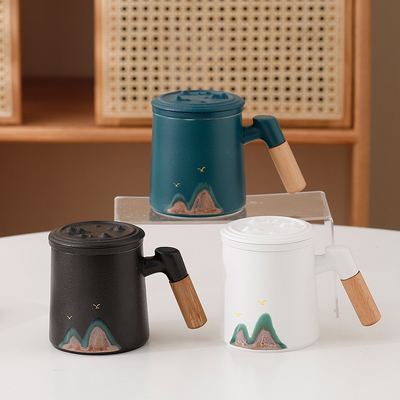Creative Qianli Jiangshan Office Cup Set Regalos de novedad perfectos para hoteles y resorts