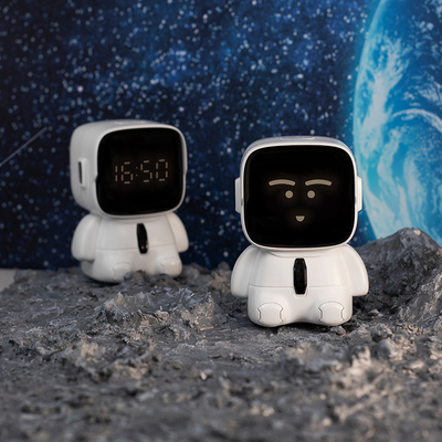 Impresión de gráficos a 2 colores Robot divertido y lindo USB Computadora de escritorio temporizador digital para empresa regalo