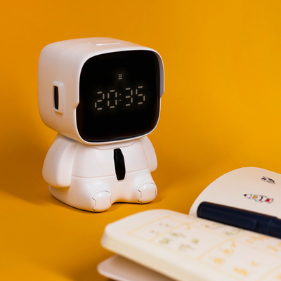 Impresión de gráficos a 2 colores Robot divertido y lindo USB Computadora de escritorio temporizador digital para empresa regalo