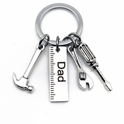 Artesanías de metal cerradura creativa para el Día del Padre con martillo y destornillador de acero inoxidable