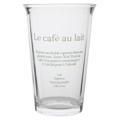 350 ml Ins Fashion Text Imprimir taza de vidrio para taza de agua retro