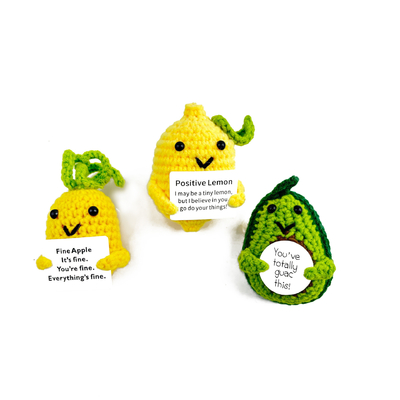 Colgantes de muñecas de papa hechos a mano Regalo de juguete de punto con energía positiva Tamaño personalizado