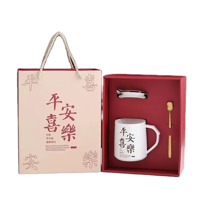 Conjunto de tazas de regalo creativo con el logotipo del cliente para promociones personalizadas