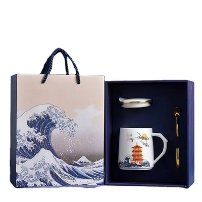 Conjunto de tazas de regalo creativo con el logotipo del cliente para promociones personalizadas
