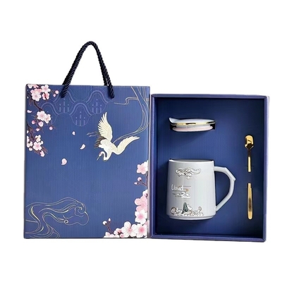 Conjunto de tazas de regalo creativo con el logotipo del cliente para promociones personalizadas
