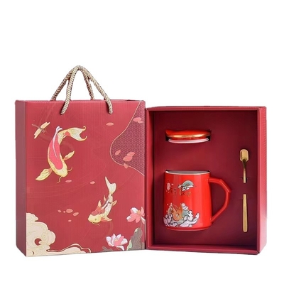 Conjunto de tazas de regalo creativo con el logotipo del cliente para promociones personalizadas