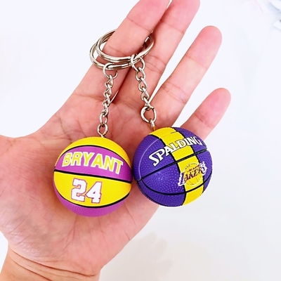 Deportes encuentran Actividad Regalos Silicona Mini Baloncesto Fútbol Volleyball Keychain colgante