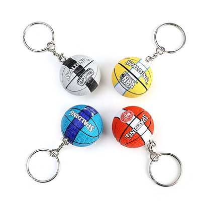 Deportes encuentran Actividad Regalos Silicona Mini Baloncesto Fútbol Volleyball Keychain colgante