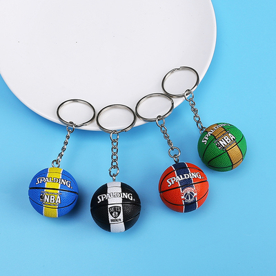 Deportes encuentran Actividad Regalos Silicona Mini Baloncesto Fútbol Volleyball Keychain colgante
