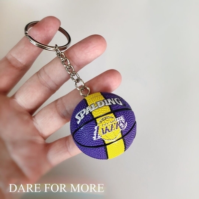 Deportes encuentran Actividad Regalos Silicona Mini Baloncesto Fútbol Volleyball Keychain colgante