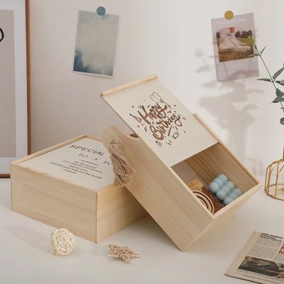 Novedad Regalos Fin Cesta De Madera Cuesta de Carga Con Cuerdas de Cáñamo Y Oportunidad de Graduación