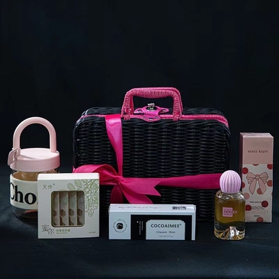 1 Impresión gráfica a color y productos de oficina Meihei Cesta de regalos de viñas entrelazadas