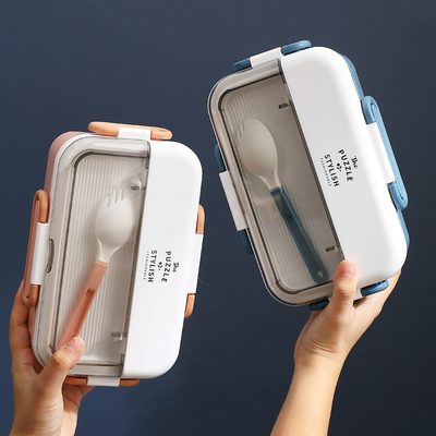 Logotipo personalizado 304 de acero inoxidable División Bento Box con calefacción de agua y vajilla Ideal