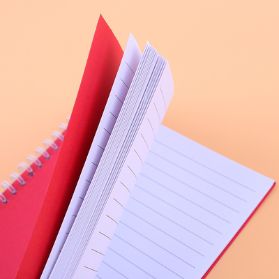 Conjunto de Bloc de notas minimalista de color sólido Diseño de bobina de colores múltiples y papel para 2024 Regalo