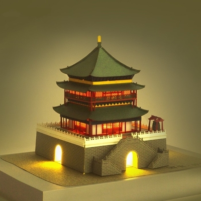 Puzzle de escultura de papel 3D para el cerebro que mueve el regalo cultural y creativo
