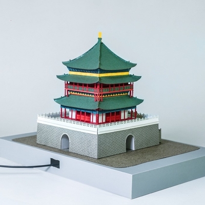 Puzzle de escultura de papel 3D para el cerebro que mueve el regalo cultural y creativo