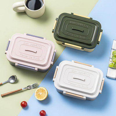 Caja de comida sellada de acero inoxidable 304 de sellado simple y portátil para beneficios de los empleados