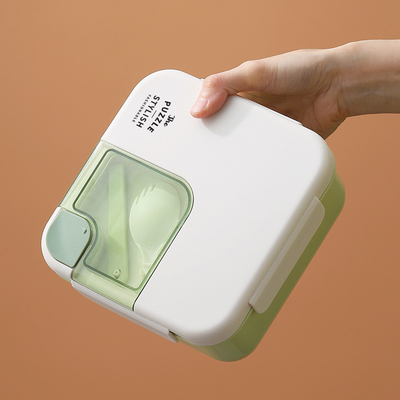 Organice sus comidas con estilo Caja de comidas de plástico cuadrada portátil para regalos para empleados