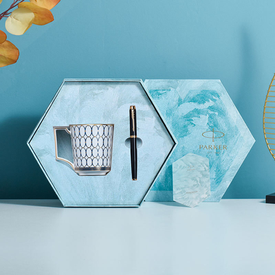 IM Pure Black Liya Gold Clip Pearl Pen Wedgwood Gold Pink Youth Blue Mug Set para el evento