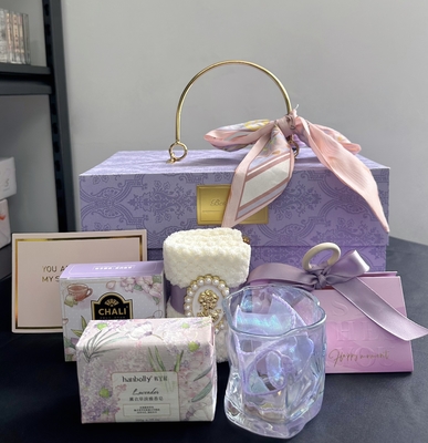 Conjunto exclusivo de regalos de boda Eco-amigable caja de caramelos de metal púrpura para los amantes de la automoción