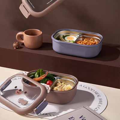 Caja de comida aislada de acero inoxidable para el Día de los Niños Regalo 2 Impresión gráfica a color